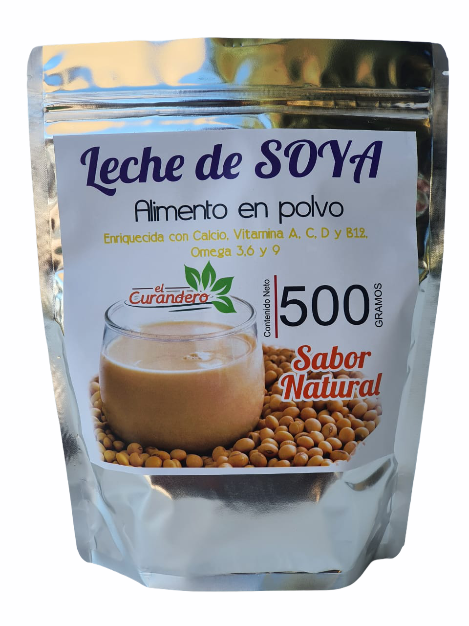 LECHE DE SOYA ORGANICA NATURAL EN POLVO